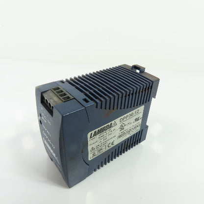 Lambda DPP30-12 DIN Rail Power Supply 115/230VAC Input 12VDC 2.5A 30W Output