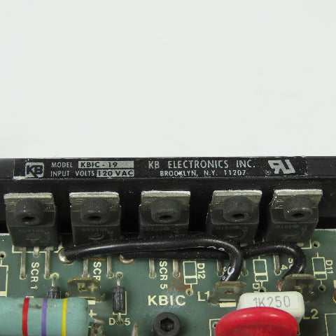 KB Electronics KBIC-19 120VAC Input Single Phase DC Motor Speed Control Board