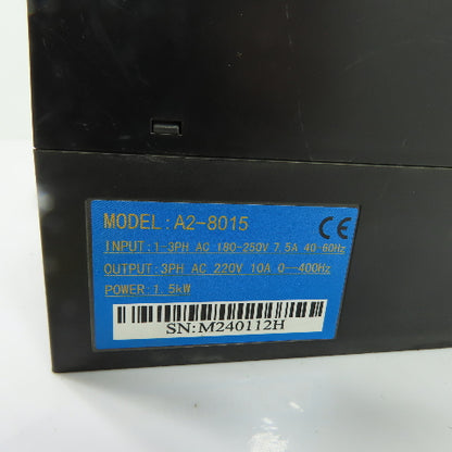 A2-8015 Variable Frequency Drive VFD 1.5kW 220V 10A