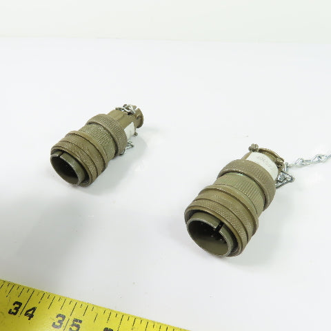 Amphenol 97-3055-22-8 406592 Circular Military Connectors 10-Pin Lot Of 2