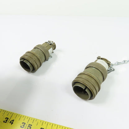Amphenol 97-3055-22-8 406592 Circular Military Connectors 10-Pin Lot Of 2