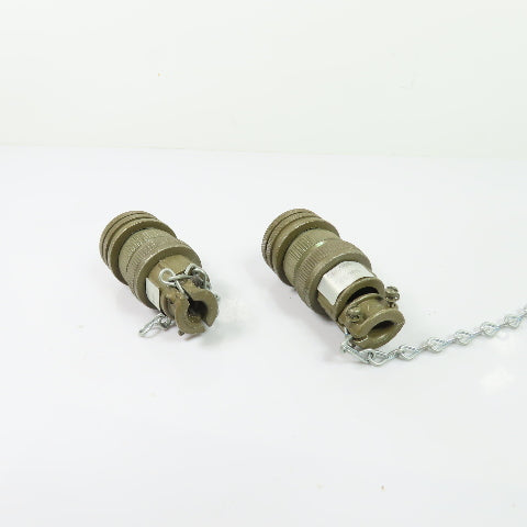 Amphenol 97-3055-22-8 406592 Circular Military Connectors 10-Pin Lot Of 2