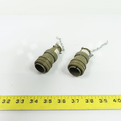 Amphenol 97-3055-22-8 406592 Circular Military Connectors 10-Pin Lot Of 2