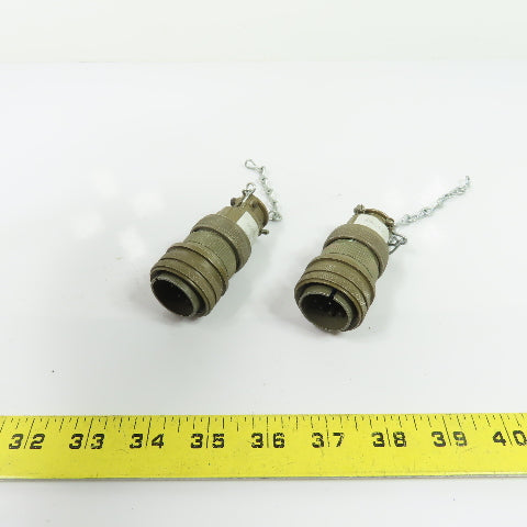 Amphenol 97-3055-22-8 406592 Circular Military Connectors 10-Pin Lot Of 2