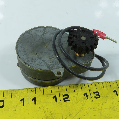 Hansen Corp. 129-3-3 Synchronous Gear Motor 120V 60Hz 2RPM With Drive Gear