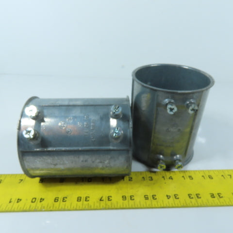 Bridgeport 247 3" Ridgid EMT Conduit Couplings Lot of 2