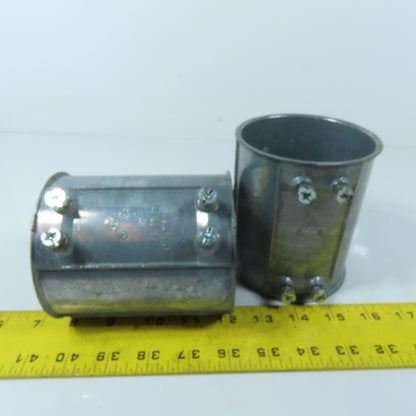 Bridgeport 247 3" Ridgid EMT Conduit Couplings Lot of 2