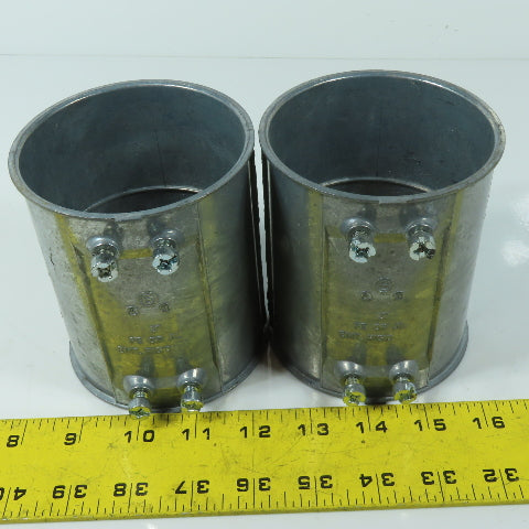Bridgeport 247 3" Ridgid EMT Conduit Couplings Lot of 2