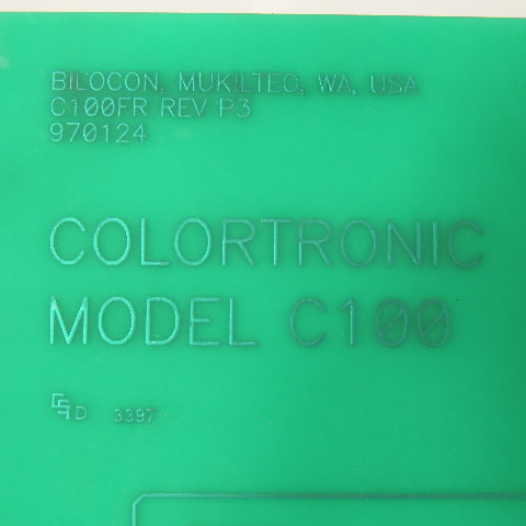 Colortronic C100 Control Panel Overlay Membrane Keypad PCB
