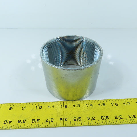 4" Galvanized Rigid Conduit Threaded Coupling Fitting