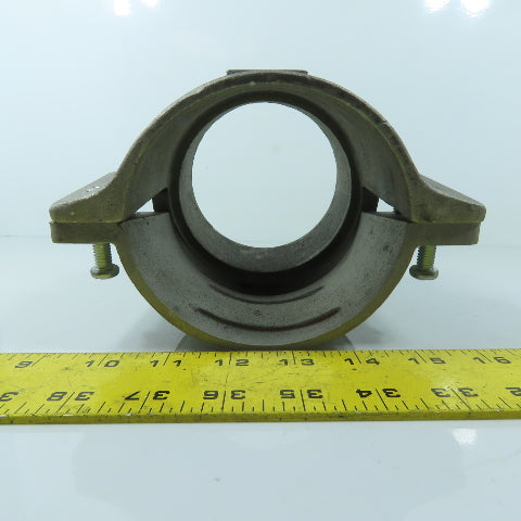 4" Aluminum Split Flange Clamping Coupling Male NPT Adapter