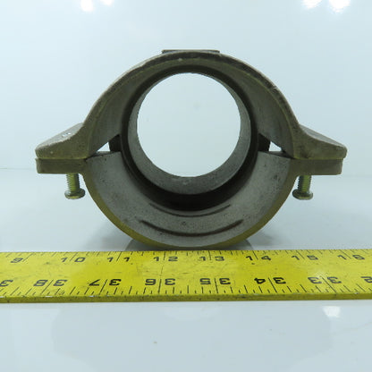 4" Aluminum Split Flange Clamping Coupling Male NPT Adapter