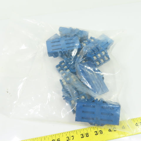Potter & Brumfield 27E121 11-Pin Relay Socket Base 300V 15A Lot Of 9