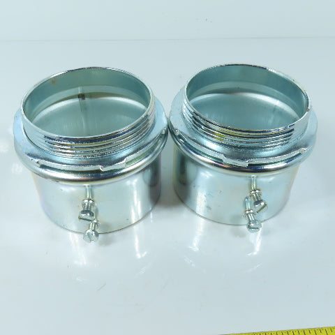 Topaz 3" EMT IMC Rigid Combo Conduit Box Connectors With Locknuts Lot of 2