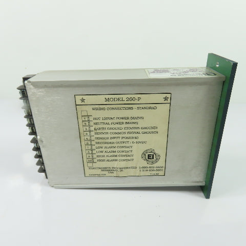 Electronics Inc. 999051 260-P Blast Shot Peening Flow Control Meter 120VAC 0.4A