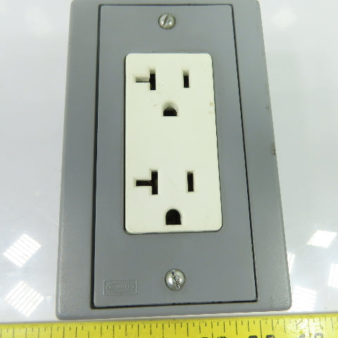 Hubbell DRUBKIT DIN Rail Mount Utility Box Outlet 20A Max 250V Max