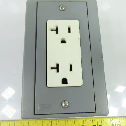 Hubbell DRUBKIT DIN Rail Mount Utility Box Outlet 20A Max 250V Max