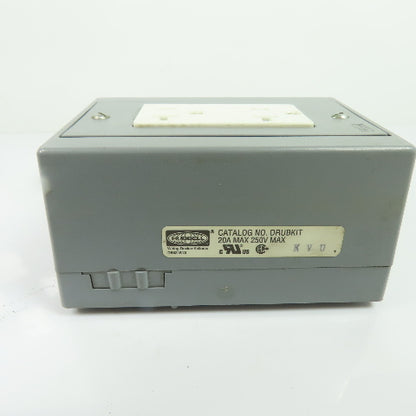 Hubbell DRUBKIT DIN Rail Mount Utility Box Outlet 20A Max 250V Max