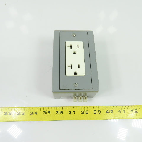 Hubbell DRUBKIT DIN Rail Mount Utility Box Outlet 20A Max 250V Max