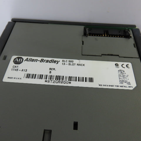 Allen-Bradley 1746-A13 SLC 500 13-Slot Rack Chassis W/ (6)1746-IB16 (5)1746-OA16