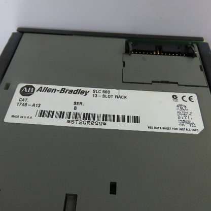 Allen-Bradley 1746-A13 SLC 500 13-Slot Rack Chassis W/ (6)1746-IB16 (5)1746-OA16