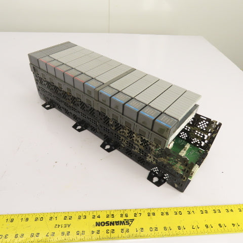 Allen-Bradley 1746-A13 SLC 500 13-Slot Rack Chassis W/ (6)1746-IB16 (5)1746-OA16