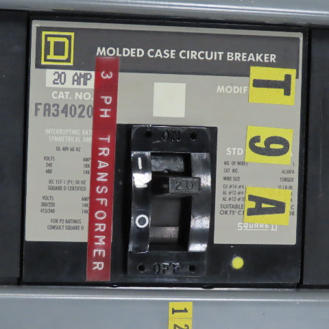 Square D HCN 3254-2 I-Line 225A Panelboard Load Center Breaker Box 600VAC 250VDC