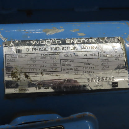 Mayfran D60W200ST-DN Mini Tote Chip Conveyor 200/220V 3Ph 1.5FPM 32" Discharge