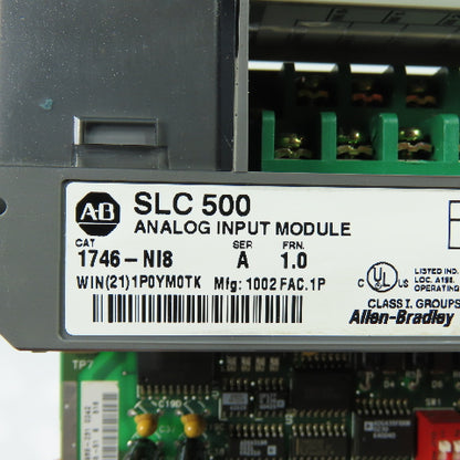Allen-Bradley 1746-NI8 SLC 500 Analog Input Module 8-Channel Ser A FRN 1.0
