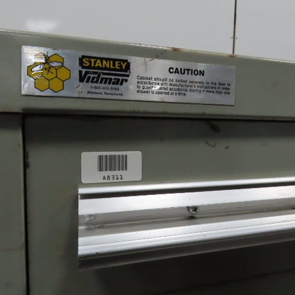 Stanley Vidmar 8 Drawer Small Parts Tools Storage Shop Cabinet 22.5" x 28" x 59"