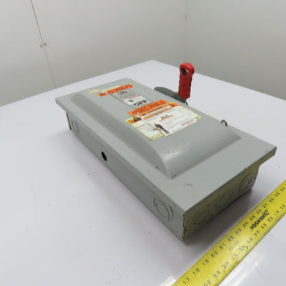Siemens HF363 100A 3-Pole Fusible Safety Disconnect Switch 600VAC 3Ph