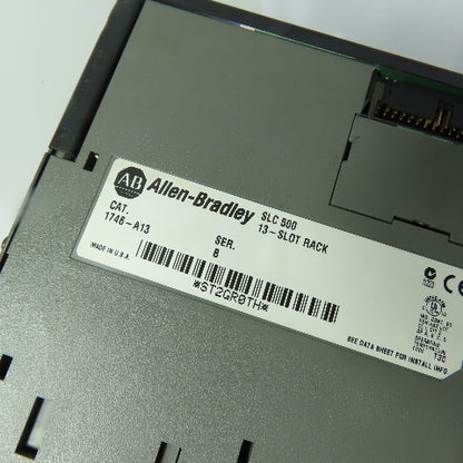 Allen-Bradley 1746-A13 Ser B SLC 500 13-Slot Chassis PLC Rack