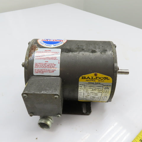 Baldor M3003 0.25HP AC Electric Motor 208-230/460V 1725RPM 48 Fr. Tested