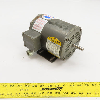 Baldor M3003 0.25HP AC Electric Motor 208-230/460V 1725RPM 48 Fr. Tested