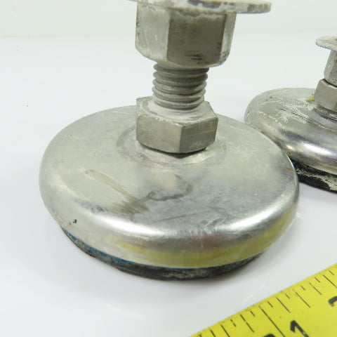 Machine Floor Leveling Feet 3-1/2" x 7-1/2" Tall Set of 4