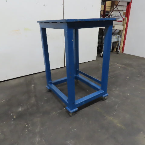 1" Thick Steel Top Machine Base Riser Table 30" x 36" x 47" Tall