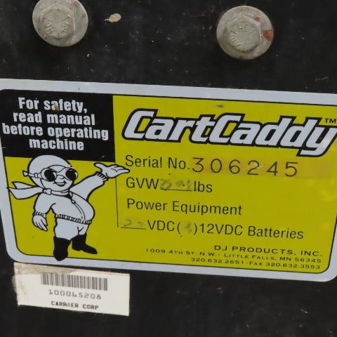 Cart Caddy 5W Heavy Duty 24V Electric 2 Speed Tugger Cart Dolly W/ Charger