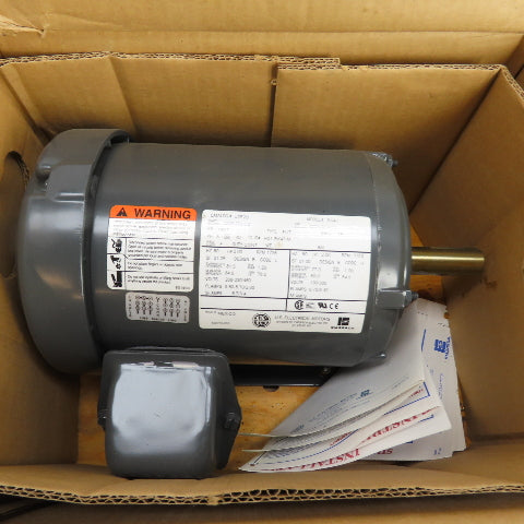 U.S. Motors U2E2D 2HP AC Electric Motor 208-230/460V 3Ph 1735RPM 145T Frame
