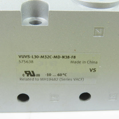 Festo VUVS-L30-M32C-MD-N38-F8 Pneumatic Solenoid Valve 110V/120VAC 36-145PSI NEW