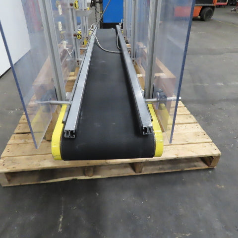 Direct Conveyors 9" x 60" Flat Belt Slide Bed Conveyor 37.5FPM 90VDC
