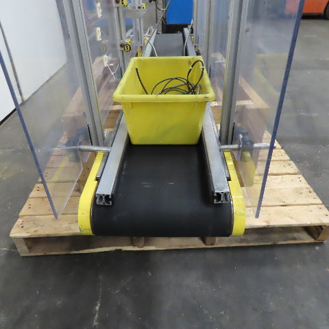 Direct Conveyors 9" x 60" Flat Belt Slide Bed Conveyor 37.5FPM 90VDC
