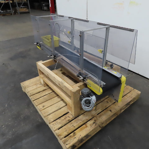 Direct Conveyors 9" x 60" Flat Belt Slide Bed Conveyor 37.5FPM 90VDC
