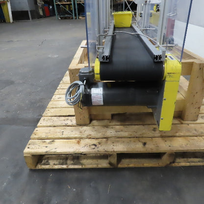Direct Conveyors 9" x 60" Flat Belt Slide Bed Conveyor 37.5FPM 90VDC