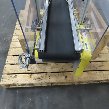 Direct Conveyors 9" x 60" Flat Belt Slide Bed Conveyor 37.5FPM 90VDC