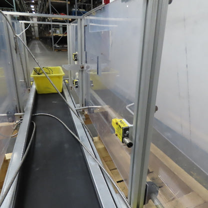 Direct Conveyors 9" x 60" Flat Belt Slide Bed Conveyor 37.5FPM 90VDC