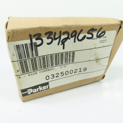 Parker 032500219 Inline Flow Control Valve 1/4" NPT 250 psi