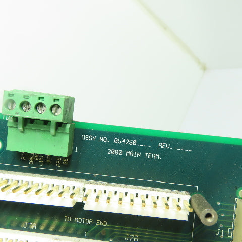 Measurex 04425000 2080 Main Terminal Circuit Board SBC-2BA Assembly 054250