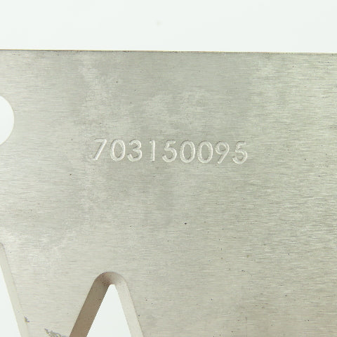 703150095 Serrated Industrial V-Shape Cutter Blade 10-3/8" Long