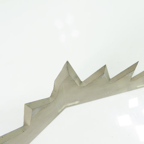 703150095 Serrated Industrial V-Shape Cutter Blade 10-3/8" Long