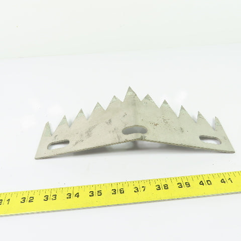 703150095 Serrated Industrial V-Shape Cutter Blade 10-3/8" Long